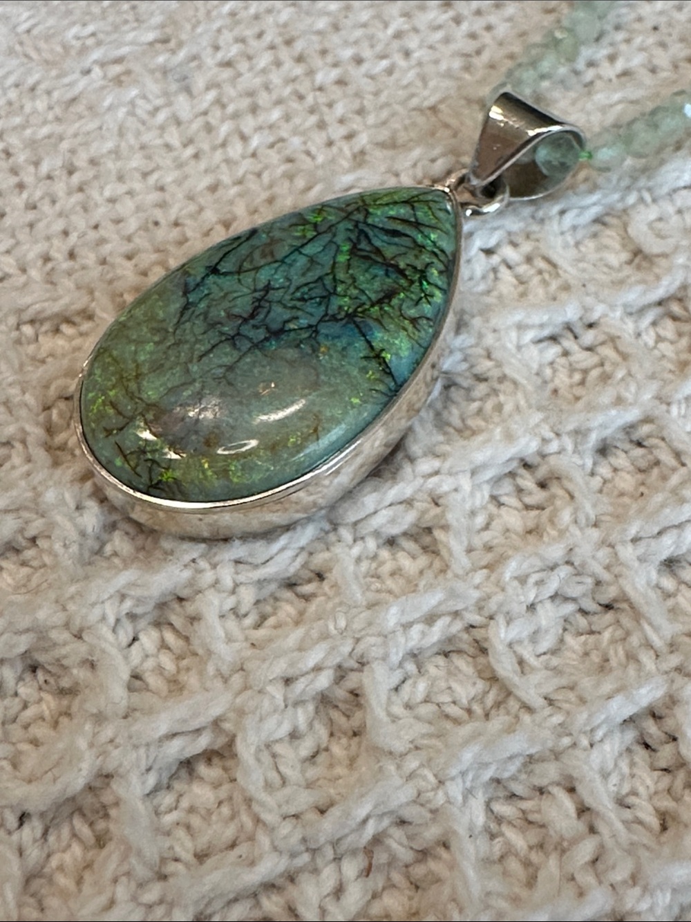 Monarch Opal Sterling Pendant - Picture 4 of 9